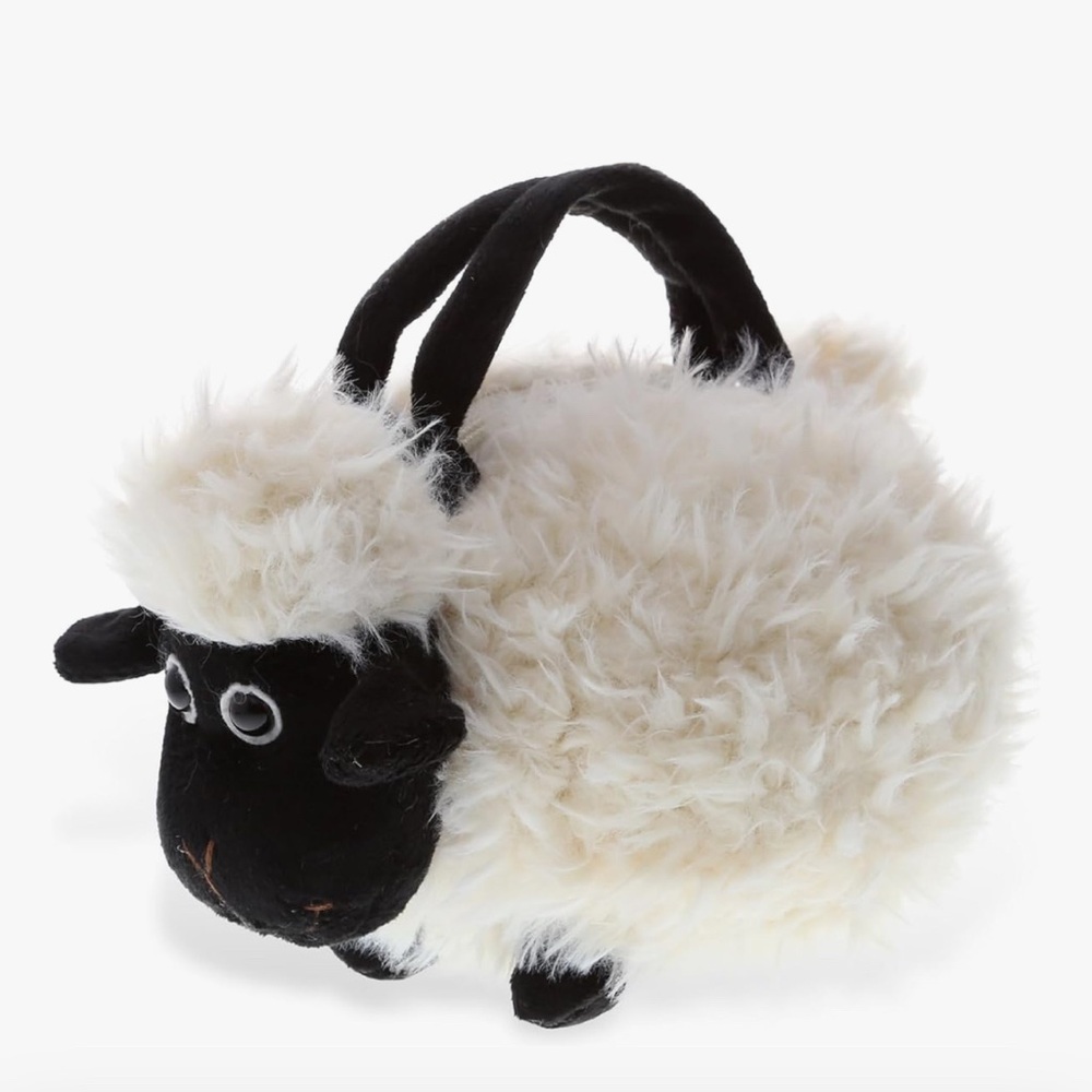 Sheep Plush Handbag.  Perfect for a costume.